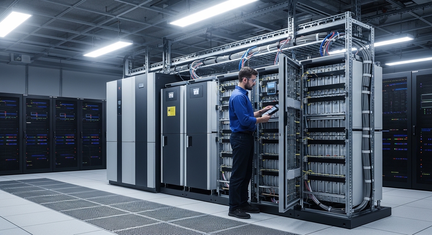 Server rack installation in office
