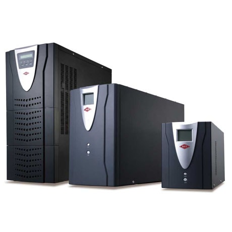 UPS system with batteries